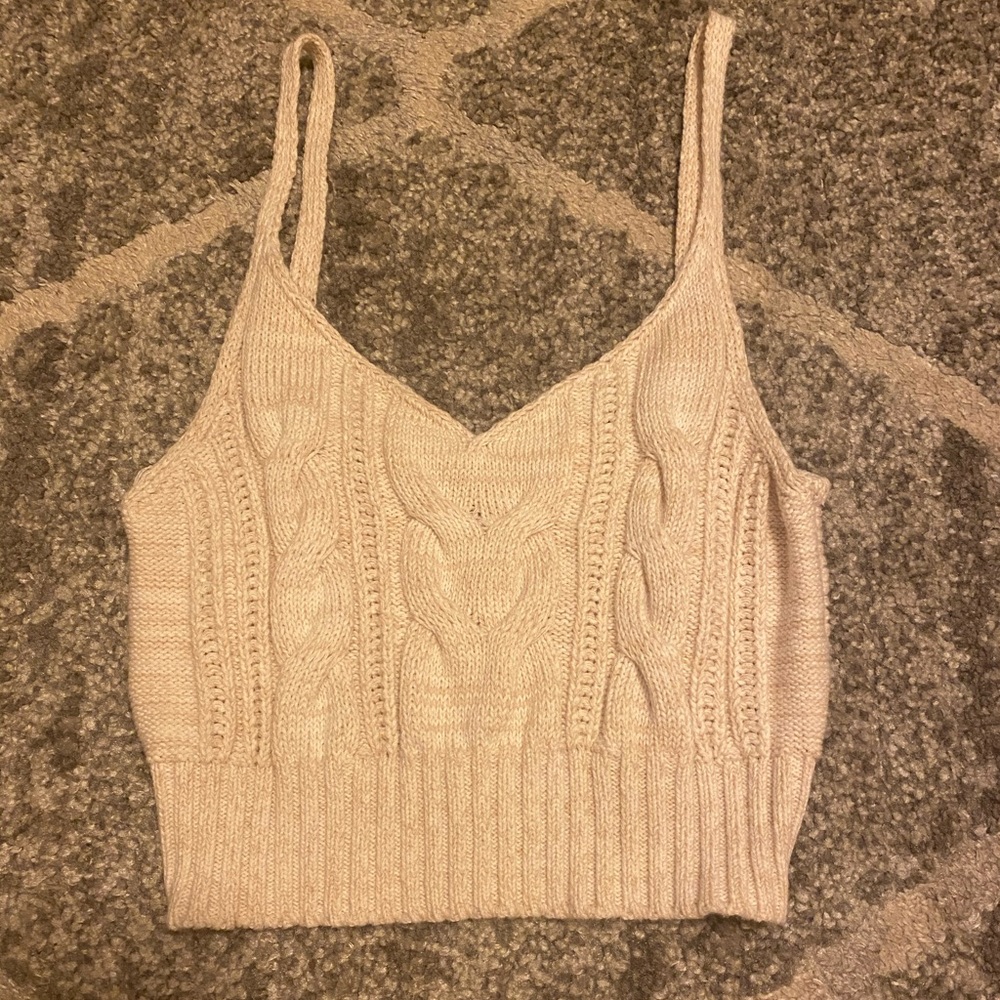 Crocheted crop top